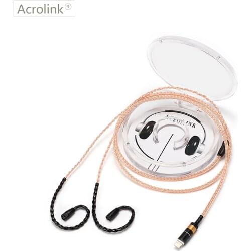 Acrolink IE80 DIY Earphone Pcocc Audio Cable Repair Replacement Headphone with 16 cores knitting