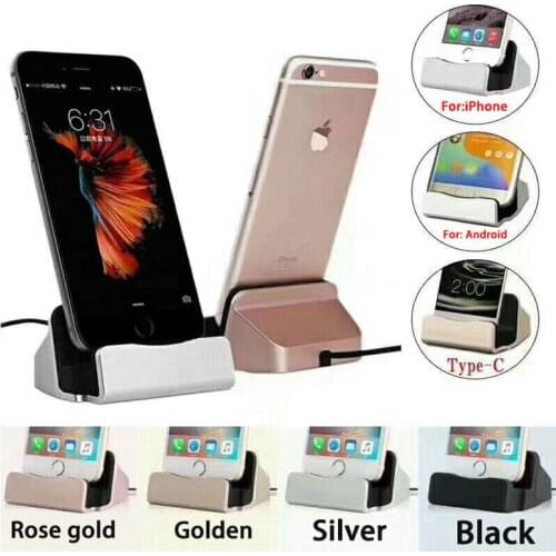 The USB cable Data Phone Charger Dock Stand Station Charging For iPhone 6 7 8 X Samsung S xiaomi huawei Android Micro Type C iOS
