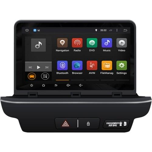 Octa Core Car GPS Navigation Head Unit BT stereo video Tape Recorder Android 9.0 Car Gps player 1024*600 For KIA CEED 2018-2020