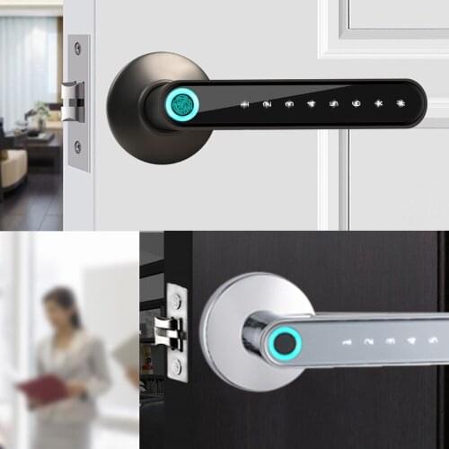 WAFU WF-016 Keyless Entry Support iOS/Android Fingerprint Electronic Door Lock Smart Bluetooth Password Handle Lock APP Unlock