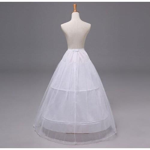 2 Hoops 1-layer Yarn Skirt Bride Bridal Wedding Dress Support Petticoat Women Costume Skirts Lining Liner