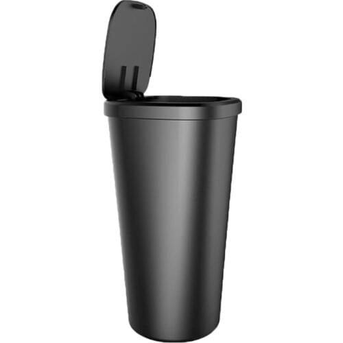 124B Click Open Garbage Case Car Trash Bin Mini Wastebasket for Clean Driving