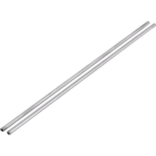 2pcs Silver 304 Stainless Steel Capillary Tubes with Oxidation Resistant 4mm OD 3mm ID 250mm Length