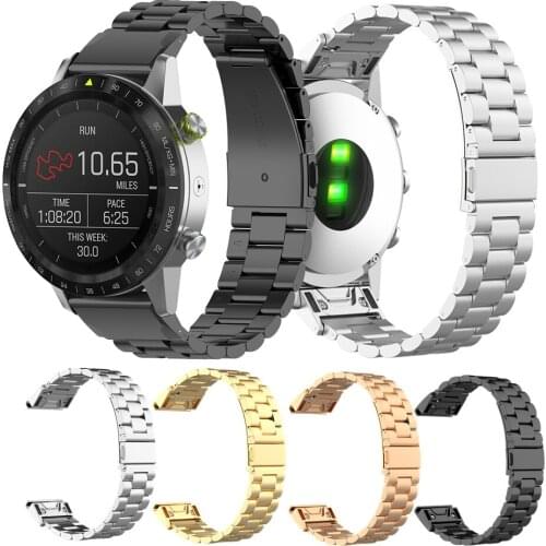 20mm 22mm 26mm Stainless Steel Strap for Garmin Fenix 6 6X 5 5X 5S Classic Quick install Metal Watch Bands Fashion Watch Straps