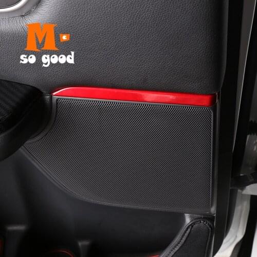 2017 2018 For Honda CR-V CRV Car Door Speaker Stereo Audio Ring Cover Trim sticker Interior Car styling accessories 4pcs