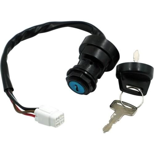 4 Wire Ignition Switch 2 Keys Motorcycle Kart Pit Quad Bike Motorcycle Switches Ignition Key SwitchYFZ450 YFZ450V 04-09