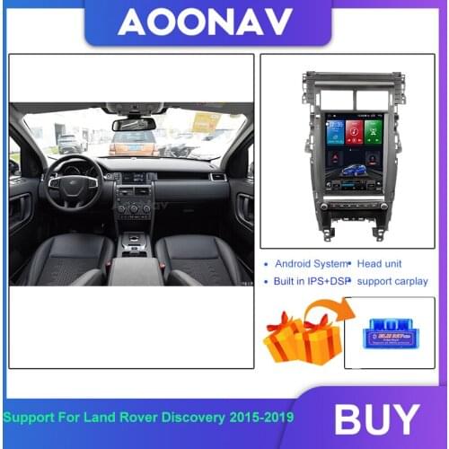Car Radio For Land Rover Discovery 2015-2019 Vertical Screen GPS Navigation Auto Radio 128G Android System Multimedia Player