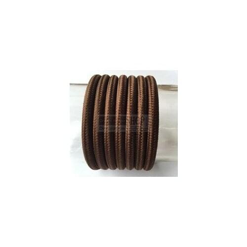 Free shipping 100meter 3 core coffee color fabric wire 3*0.75mm vintage fabric electrical cable cord for edison lamp cloth cable