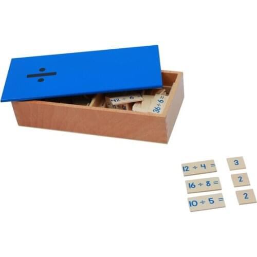 Montessori Divisions equations and dividends box, Bead Board ,Tables 50 sheet, Working Charts Education toys
