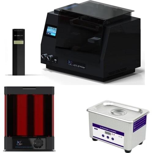 Big size 10.1 inch with auto feeding material system LCD 3d printer Sets with curing box and cleaning machine for 3d printing