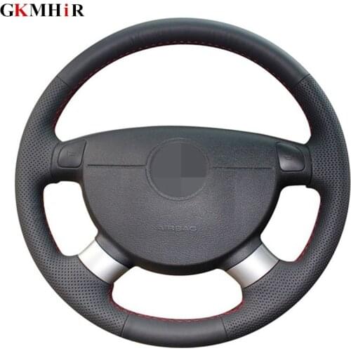 Artificial Leather Black Steering Wheel Cover for Chevrolet Lova 2006-2010 Chevrolet Aveo Buick Excelle Daewoo Gentra 2013-2015