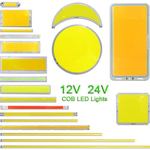 DC 12V 24V LED for DIY Truck Car Lights Work Lamps 9-32V COB LED Bulb 2-300W Mix LED Matrix Chips COB Board White Blue Red Color