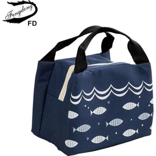 Fengdong portable lunch bags for women cooler bag kids insulated lunch box thermal bag picnic lunch container school food box