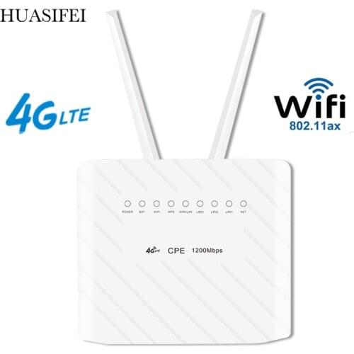 New CAT6 SIM card dual frequency gigabit WiFi router 4g wifi router 1200Mbps wireless hotspot wifi repeater router 4g sim card