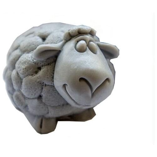 DIY Sell hot 3D sheep shaped silicone soap mold fondant Cake decoration mold Handmade soap mold
