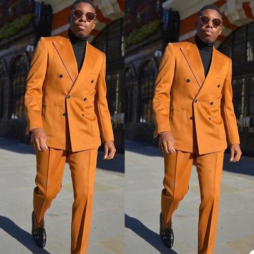 Mens Blazers Groom Tuxedos Custom Made Two-Button Groomsmen Best Man Suit Formal Business Wear 3 Pcs Suit (Jacket+Vest+Pants)