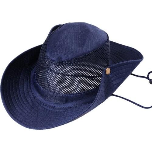 New Arrive Net Superior Bucket Hat Boonie Outdoor Fishing Hiking Sun Protection Camouflage Cap Brim Military Sun Hats