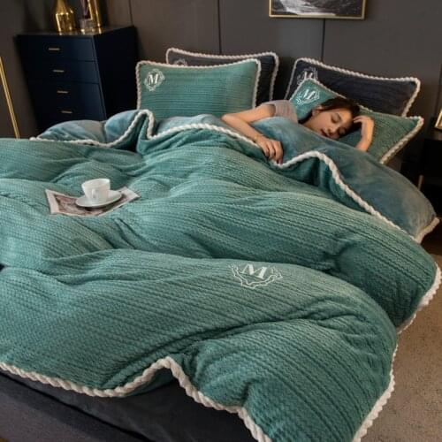 Blanket and quilt thickened winter coral velvet bed sheet cover blanket single flannel double layer heat preservation fire