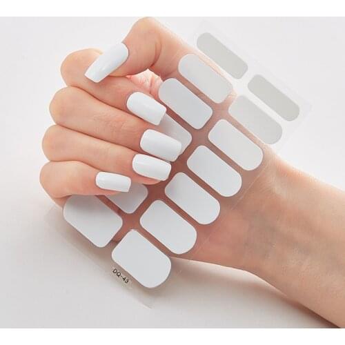 Pure Solid Color Designer Nail Decals Nail Designs Nails Art Decoration Self Adhesive Nail Sticker Nails Sticker Designer