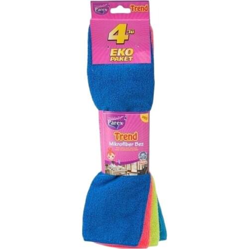 Parex Trend Microfiber Cleaning Cloth 4 Pieces