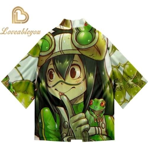 Japanese Style Casual Kimono Streetwear Men Women Fashion Cardigan Japan Harajuku Anime Clothes