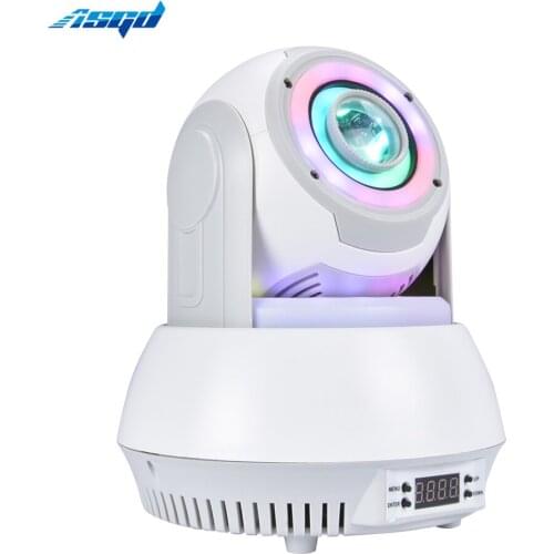 LED Spot 30W Mini Beam Moving Head With LEDs 38x0.2W RGB 3 Aperture Halo Strobe Wash Gobo Lyre DJ Party Wedding Bar Event ASGD
