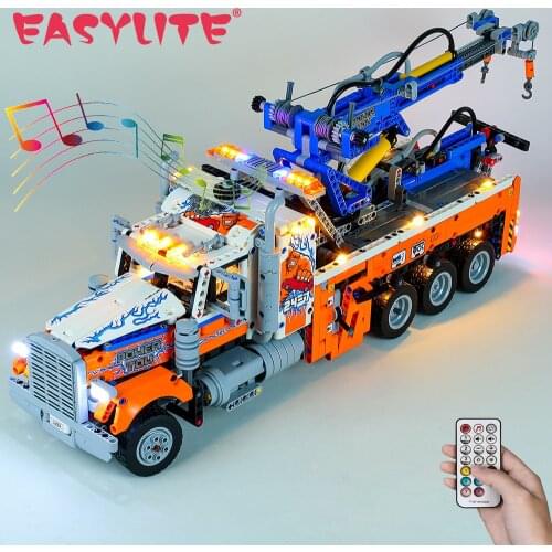LED Light Up Kit For 42128 Heavy Duty Tow Truck Block DIY Toy Building Blocks Lighting Set NOT Include Model