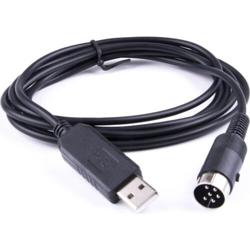 USB Programming Cable for Kenwood Radio TS-450S TS690 TS 790 ID-150 FTDI USB TO 6P Din RS232 Serial Converter Adapter Cable 6ft