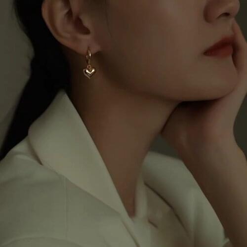 925 Sterling Silver Mini Heart Earrings For Women Simplicity French Cute Hot Selling Party Jewelry