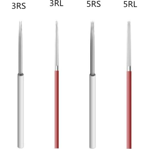 1000pcs Lamina Shading Hard RL21 LINER Microblading Tebori Needles Manual Needle for Fog Eyebrow Blade Round Needles