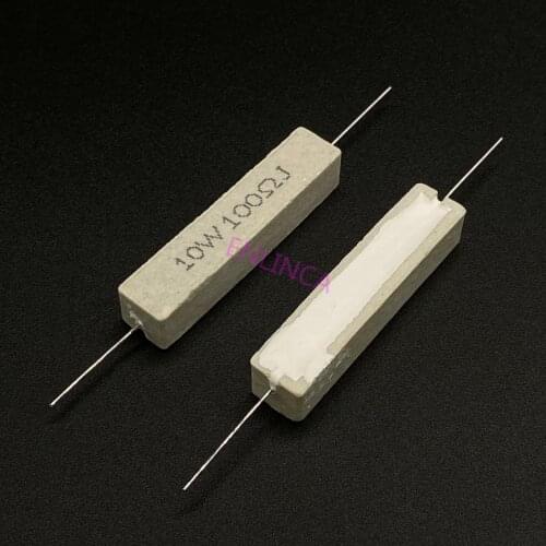 5pcs 10W 1.5 1.8 2 2.2 2.4 2.7 3 3.3 ohm 1.5R 1.8R 2R 2.2R 2.4R 2.7R 3R 3.3R Ceramic Cement Power Resistance Resistor 10W 5