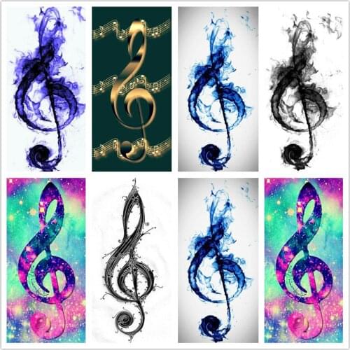 New rhinestone pictures 5d diamond painting full music diy diamond embroidery full set diamond mosaic saLE Note Christmas gift