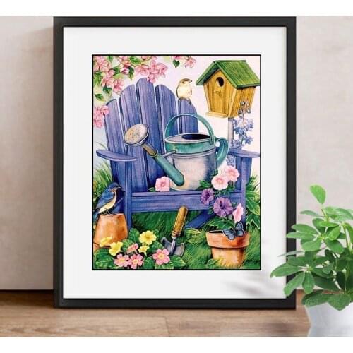 5D Diamond Painting Cross Stitch Flower Diamond Embroidery Scene Picture Of Rhinestones Home Decor Christmas Gifts