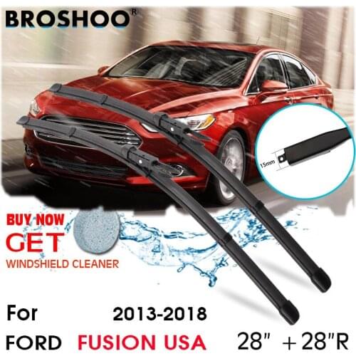 Car Wiper Blade Front Window Windscreen Windshield Wipers Blades Auto Accessories For FORD Fusion USA 28"+28" R 2013-2018