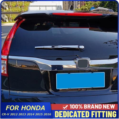 For Honda CR-V CRV 2012 2013 2014 2015 2016 Car Rear Wiper Cover Trims ABS Chrome Tail Glass Wiper Nozzle Cover Frame
