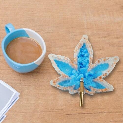 DIY Maple Leaf Mold Ashtray Mold Resin Mold Polygon Epoxy Resin Casting Molds Plaster Mold DIY Craft Tool