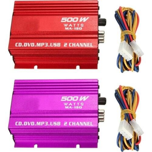 G5AD Mini Hi-Fi 18W 2 Channel Stereo Amplifier For Car Auto Motorcycle