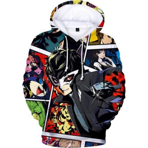 Game P5 Persona 5 Cosplay Costume Ren Amamiya Akira Kurusu Morgana Anne Takamaki Ryuji Sakamoto Unisex 3D Hoodies Sweatshirts