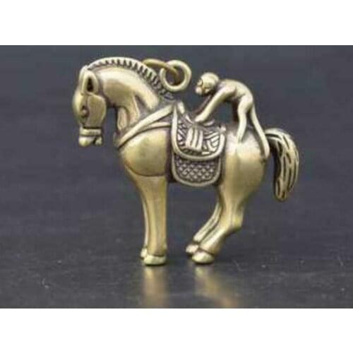 China Brass Horse Small Statue Pendants