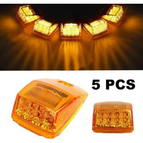 Smoked 17LED 5pcs 12v 24v car roof light Running Clearance Light Kit For K/enworth