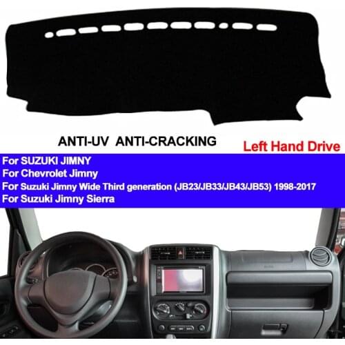 TAIJS Car Dashboard Cover Dash Mat For Suzuki Jimny 1998 - 2008 2007 2009 2010 2011 2012 2013 2014 2015 2016 2017 Dashmat Pad