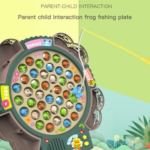 1-3 Years Old Childrens Toy Electric Rotating Magnetic Fishing Toy Set For Kids Baby Parent-child Interaction Childrens Gift