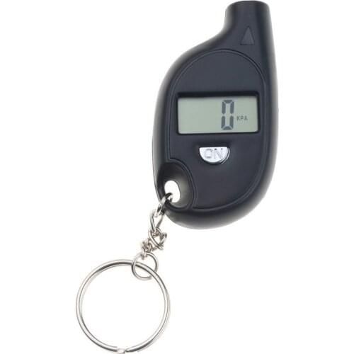Mini Keychain Tire Pressure Gauge Digital Lcd Display Car Tire Air Pressure Tester Meter Car Motorcycle Tire Pressure Gauge
