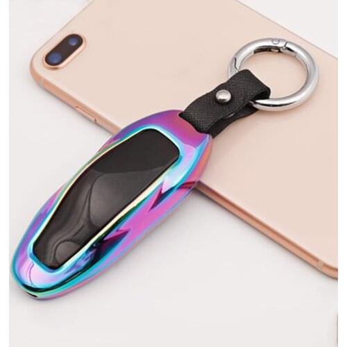 My Good Car Zinc alloy colorful key case key set key case for Tesla model S Car accessories