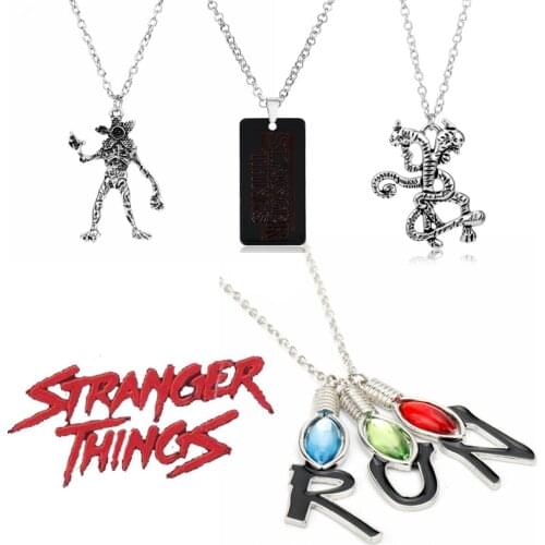 Stranger Things 2 RUN Necklace Monster Demodog Pendants Necklaces Men Womens Necklace Fashion jewelery Trinket