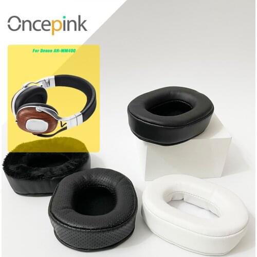 Oncepink Replacement EarPads For Denon AH-MM400 Headphone Ear Cushion Cover Repair Parts Earphones Accessories