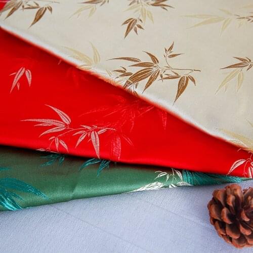 Brocade satin jacquard pattern fabrics by the meter For sewing cheongsam and kimono dress clothes design material damask garmen