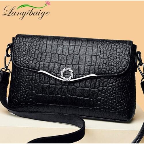 Casual Soft Leather Pu Leather Messenger Bag 2021 New Luxury Handbag Female Bag Designer Simple Shoulder Messenger Bag