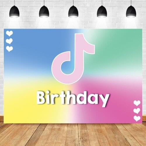 Rainbow Colorful Musical Symbol Background For Photo Video Studio Singer Live Party Photography Backdrops Decor