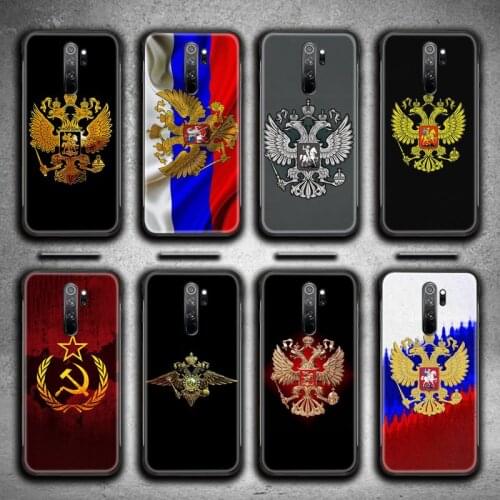 Russia Flag national emblem Phone Case for Redmi 9A 8A 7 6 6A Note 9 8 8T Pro Max Redmi 9 K20 K30 Pro